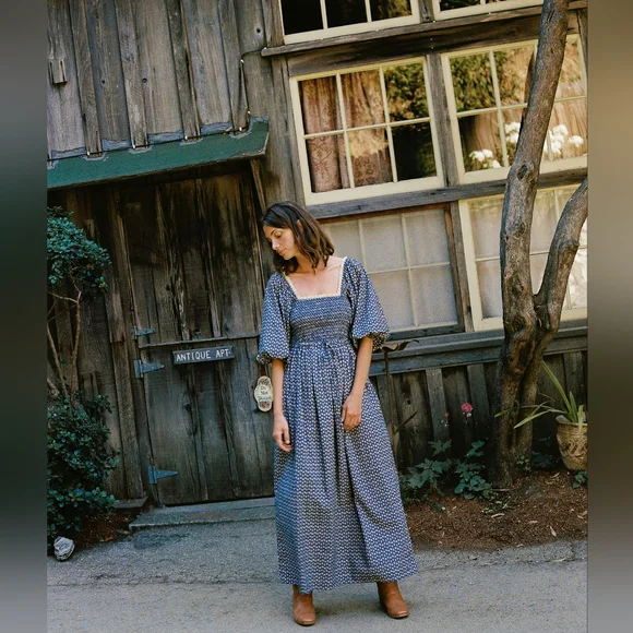 NWOT Christy Dawn Katrina in aster indigo, xlarge - Picture 4 of 12